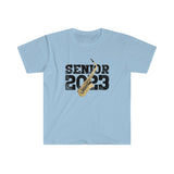 Senior 2023 - Black Lettering - Alto Sax - Unisex Softstyle T-Shirt