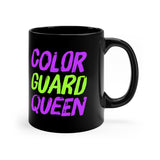 Color Guard - Queen - Magenta/Green - 11oz Black Mug