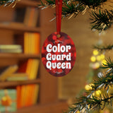 Color Guard Queen - White 4 - Metal Ornament