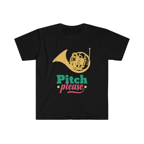 Pitch Please - French Horn - Unisex Softstyle T-Shirt
