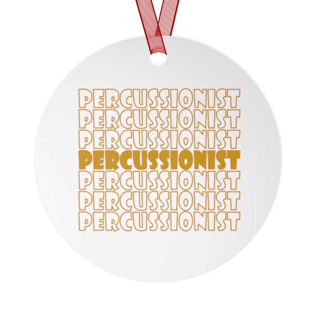 Percussionist - Gold - Metal Ornament
