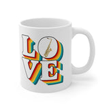 LOVE - Tenor Sax - 11oz White Mug