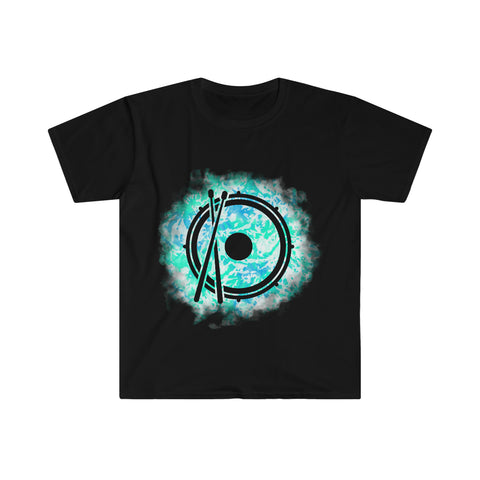 Vintage Turquoise Cloud - Snare Drum - Unisex Softstyle T-Shirt