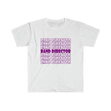 Band Director - Retro - Purple - Unisex Softstyle T-Shirt