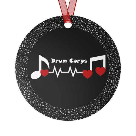 Drum Corps - Heartbeat - Metal Ornament