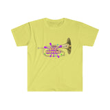 Spit Happens - Mellophone - Unisex Softstyle T-Shirt