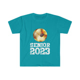 Senior 2023 - White Lettering - Cymbals - Unisex Softstyle T-Shirt