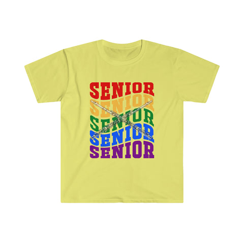 Senior Rainbow - Flute - Unisex Softstyle Tee
