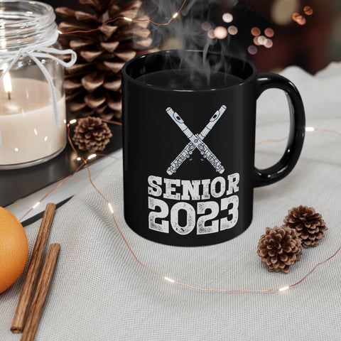 Senior 2023 - White Lettering - Piccolo - 11oz Black Mug