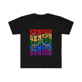 Senior Rainbow - Bass Clarinet - Unisex Softstyle T-Shirt