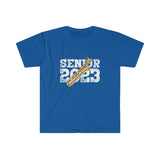 Senior 2023 - White Lettering - Bari Sax - Unisex Softstyle T-Shirt