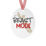 Beast Mode - Bari Sax - Metal Ornament