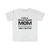 Color Guard Mom - Life - Unisex Softstyle T-Shirt