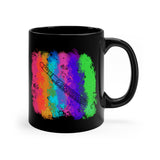 Vintage Rainbow Cloud - Piccolo - 11oz Black Mug