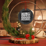 Color Guard Queen - White 3 - Metal Ornament