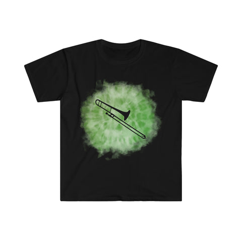 Vintage Green Cloud - Trombone - Unisex Softstyle T-Shirt