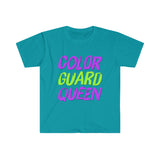 Color Guard Queen - Magenta/Green - Unisex Softstyle T-Shirt