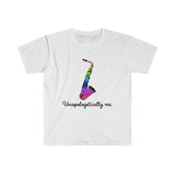 Unapologetically Me - Rainbow - Saxophone - Unisex Softstyle T-Shirt
