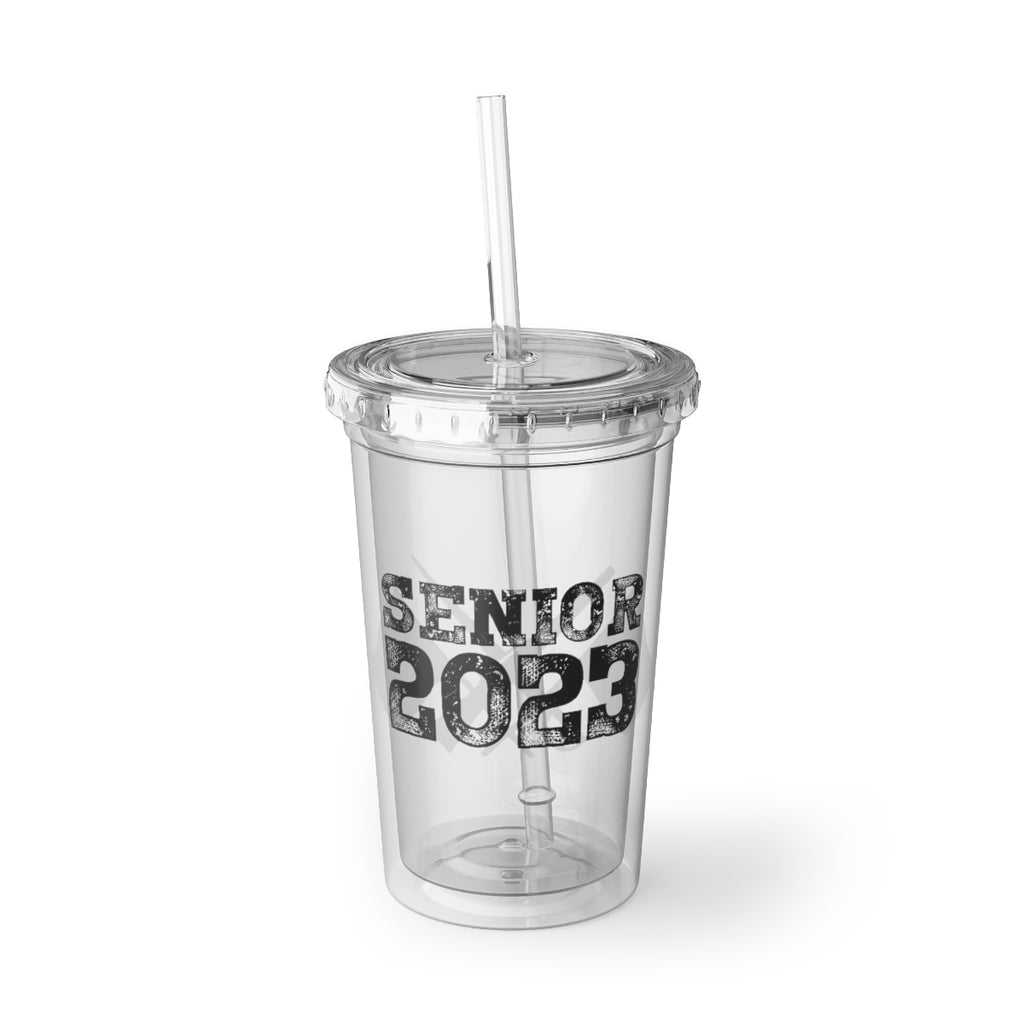 Senior 2023 - Black Lettering - Color Guard 3 - Suave Acrylic Cup