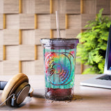 Vintage Wood Tie Dye Lines - Cymbals - Suave Acrylic Cup
