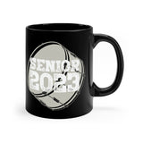 Senior 2023 - White Lettering - Bass Drum - 11oz Black Mug