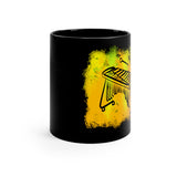 Vintage Yellow Cloud - Marimba - 11oz Black Mug