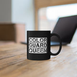 Color Guard Queen - White 3 - 11oz Black Mug