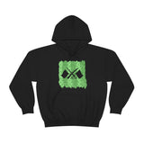 Vintage Green Glitter Dots - Color Guard - Hoodie