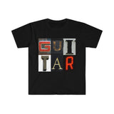 Guitar - Artsy Alphabet - Unisex Softstyle T-Shirt