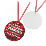 Color Guard Grandma - Life - Metal Ornament