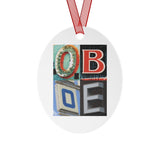 Oboe - Artsy Alphabet - Metal Ornament