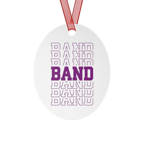 Band - Retro - Purple - Metal Ornament