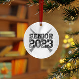 Senior 2023 - Black Lettering - Clarinet - Metal Ornament