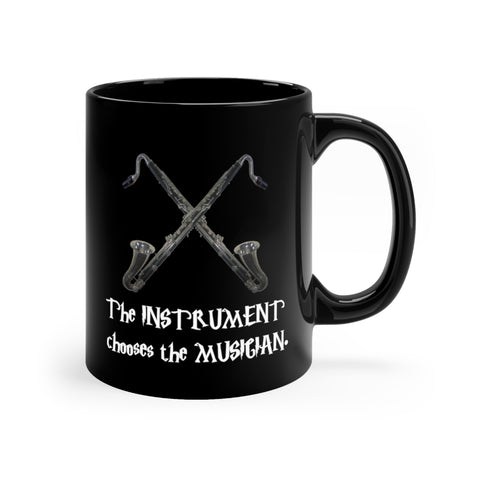 Instrument Chooses - Bass Clarinet 2 - 11oz Black Mug