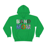 Band Mom - Music Notes - Unisex Heavy Blend™ Hooded Sweatshirt