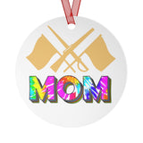 Band Mom - Color Guard 2 - Metal Ornament
