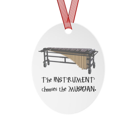 Instrument Chooses - Marimba - Metal Ornament