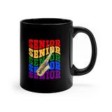 Senior Rainbow - Alto Sax - 11oz Black Mug