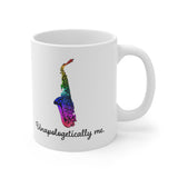 Unapologetically Me - Rainbow - Alto Sax - 11oz White Mug