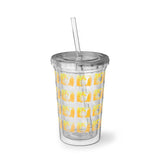 Vintage Yellow Cloud - French Horn - Suave Acrylic Cup - Pattern