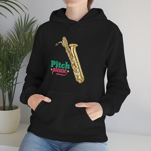 [Pitch Please] Baritone Saxophone - Unisex Heavy Blend™ Hooded Sweatshirt
