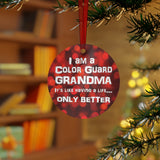 Color Guard Grandma - Life - Metal Ornament