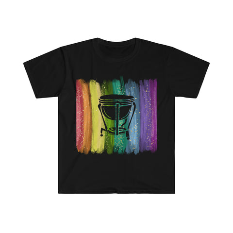 Vintage Rainbow Paint - Timpani - Unisex Softstyle T-Shirt