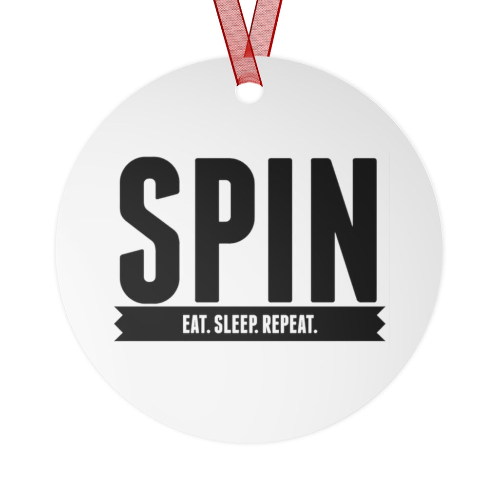 SPIN. Eat. Sleep. Repeat 7 - Color Guard - Metal Ornament