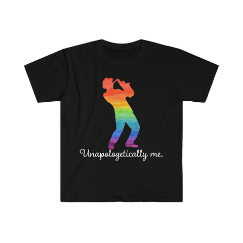 Unapologetically Me - Rainbow - Sax Player - Unisex Softstyle T-Shirt