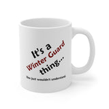 Winter Guard Thing 2 - 11oz White Mug