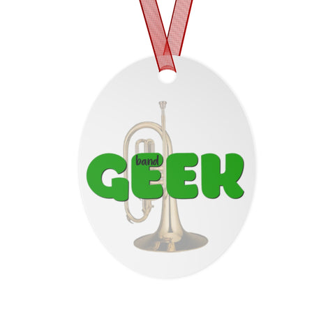 Band Geek - Mellophone - Metal Ornament
