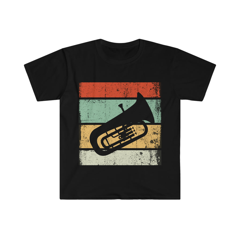Vintage Grunge Lines - Tuba - Unisex Softstyle T-Shirt