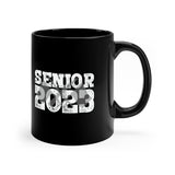 Senior 2023 - White Lettering - Color Guard 3 - 11oz Black Mug