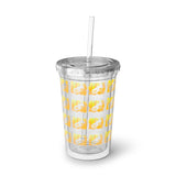 Vintage Yellow Cloud - Tuba - Suave Acrylic Cup - Pattern